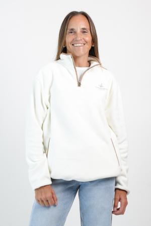 MEDIO CIERRE POLAR COMBINADO MUJER