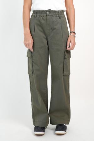 PANTALON CARGO WIDE LEG MUJER