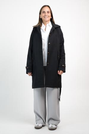 TRENCH CON CAPUCHA